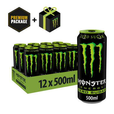 Monster Energy Green Zero Sugar 12x500ml - met omdoos 5061013940535