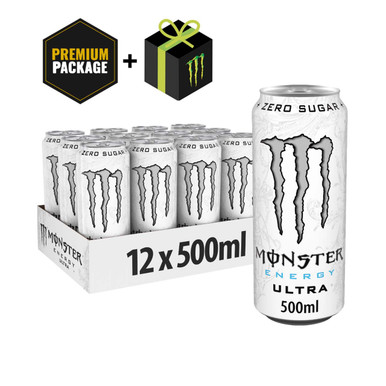 Monster Energy Ultra White 12x500ml - met omdoos 5060896621845